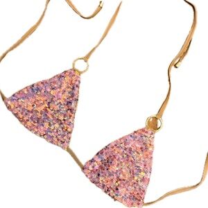 Beach Bunny Sequin Bikini Top